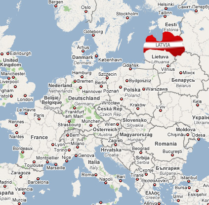 خرائط واعلام لاتفيا 2012 -Maps and flags of Latvia 2012